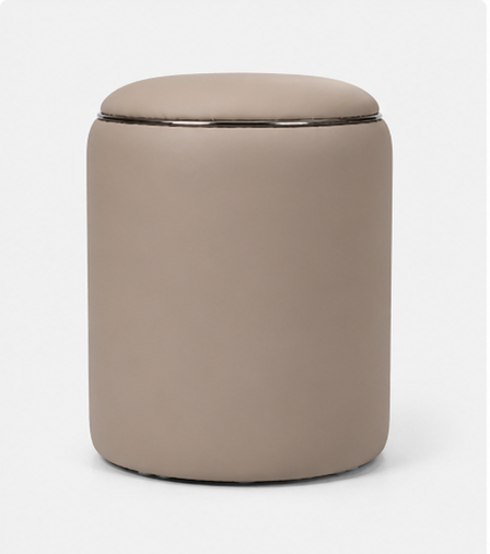Modern Velvet Vanity Pouffe Stool - Karrari