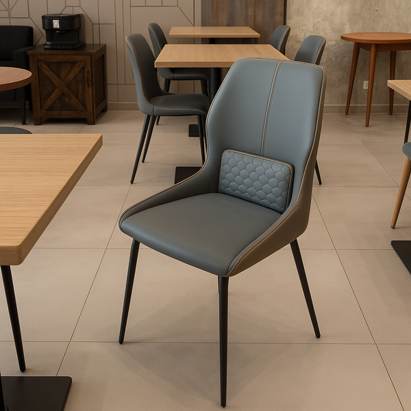 Teal Upholstered Dining Chairs (Set of 2)