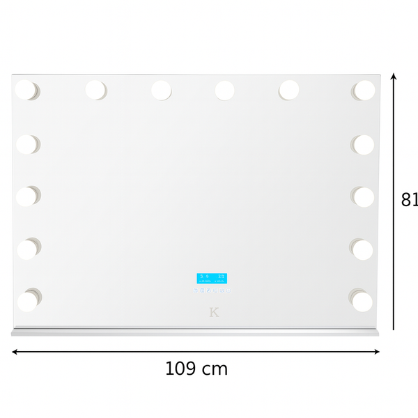 Hollywood Mirror, Lights & Bluetooth Speakers - Karrari
