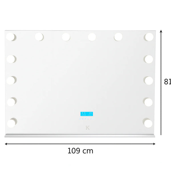 Hollywood Mirror, Lights & Bluetooth Speakers - Karrari