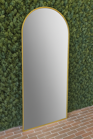 Arched Gold Metal Frame Mirror - Karrari