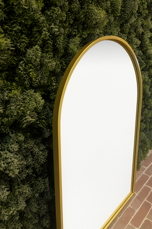 Arched Mirror - Gold Metal Frame - Karrari