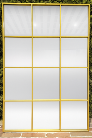 Grid Gold Metal Frame Mirror - Karrari