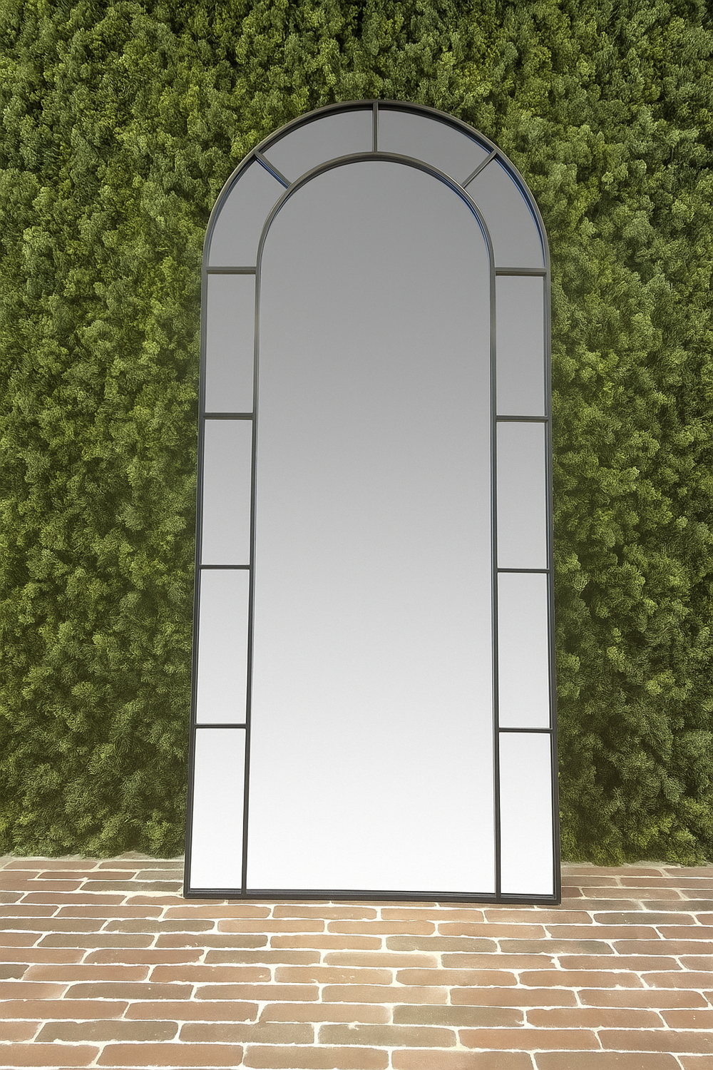 Tall Arched Mirror – Black Metal Frame - Karrari