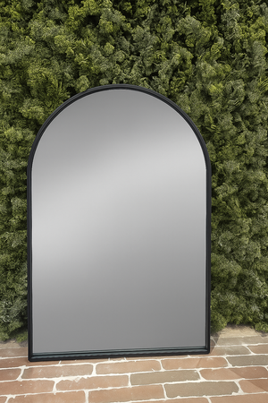Arched Mirror Black Metal Frame - Karrari