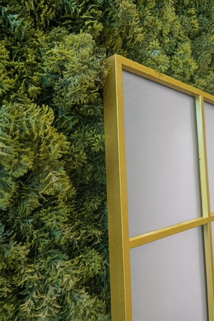 Gold Metal Frame Grid Mirror - Karrari