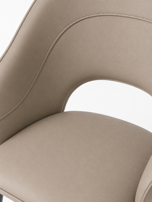Cream Curved-Back Dining Chairs (Set of 2) - Karrari