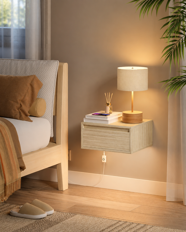2-Piece Wall-Mounted Bedside Tables - Karrari