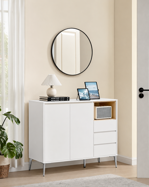 Modern Sideboard with Drawers & Adjustable Shelf - Karrari