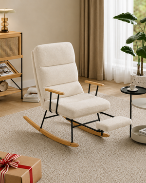 Rocking Chair with 4 Position Adjustable Backrest - Karrari