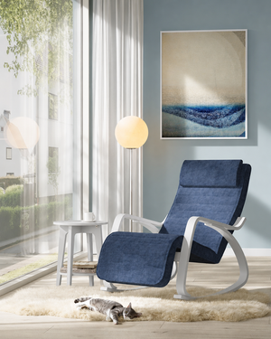 Rocking Chair with Birch Wood Armrests - Karrari