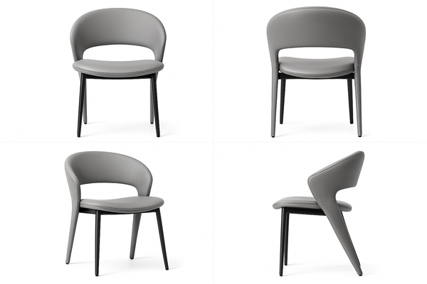 Modern Faux Leather Dining Chairs (Set of 2)