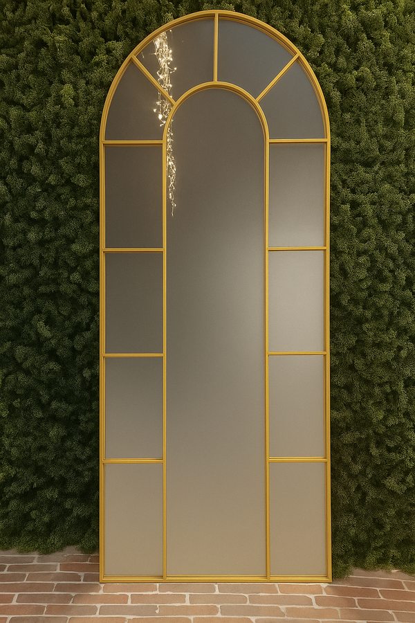 Arched Mirror with Gold Frame - Karrari
