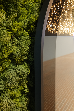 Tall Arched Full-Length Mirror Gold Metal Frame - Karrari