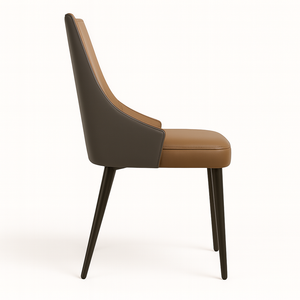 Two-Tone Faux Leather Dining Chairs (Set of 2)