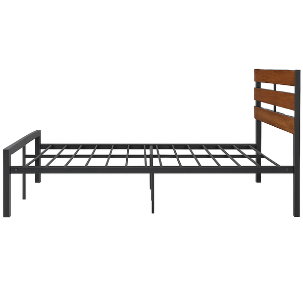 Modern Metal & Wood Bed Frame - Karrari