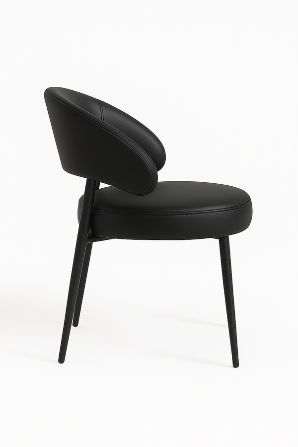 Black Faux Leather Dining Chairs (Set of 2) - Karrari