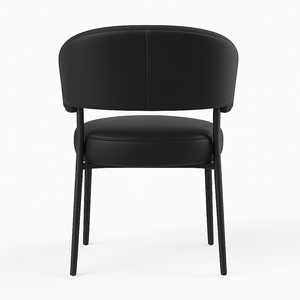 Black Faux Leather Dining Chairs (Set of 2) - Karrari