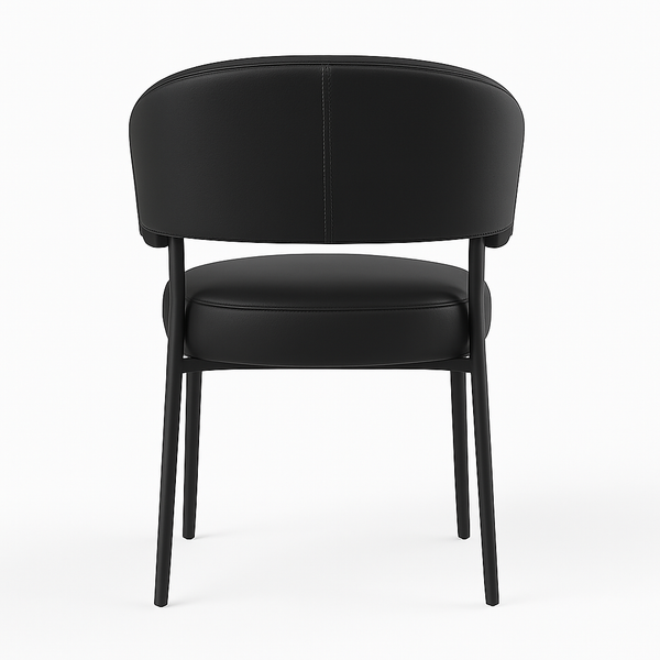 Black Faux Leather Dining Chairs (Set of 2) - Karrari