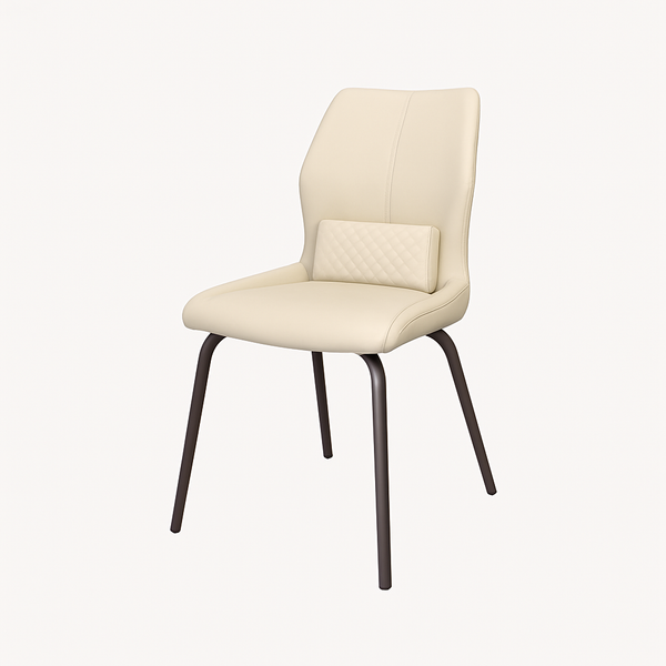 Cream Upholstered Dining Chairs (Set of 2)