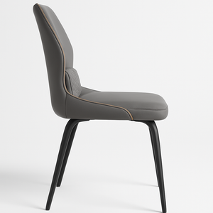 Grey Upholstered Dining Chairs (Set of 2)