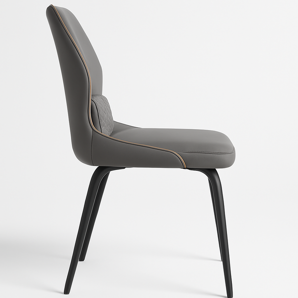 Grey Upholstered Dining Chairs (Set of 2)