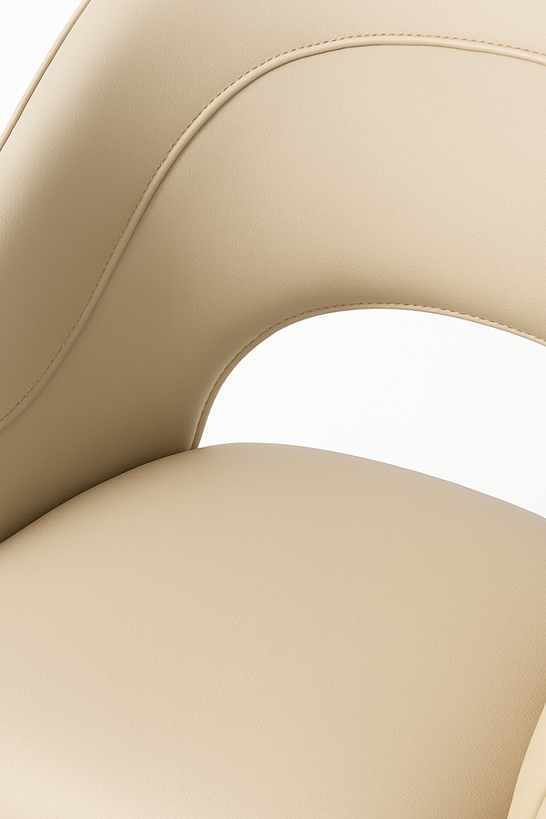 Creamy Curved-Back Dining Chairs (Set of 2)