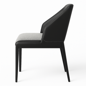 Black & Gray Upholstered Dining Chairs (Set of 2)