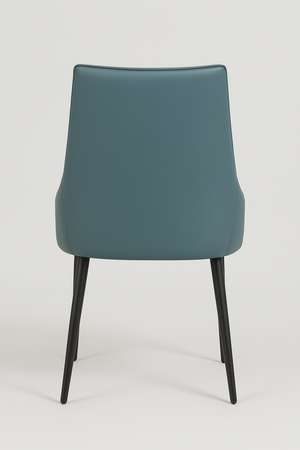 Teal & Cream Upholstered Dining Chairs (Set of 2)