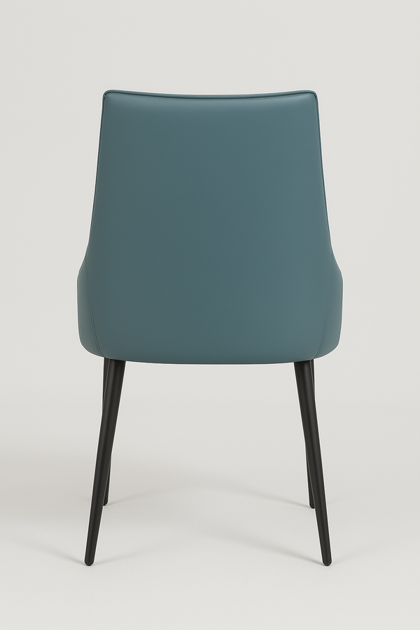 Teal & Cream Upholstered Dining Chairs (Set of 2)