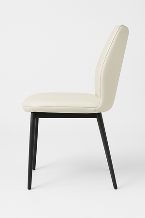 Creamy White Upholstered Dining Chairs (Set of 2)