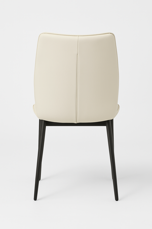Creamy White Upholstered Dining Chairs (Set of 2)