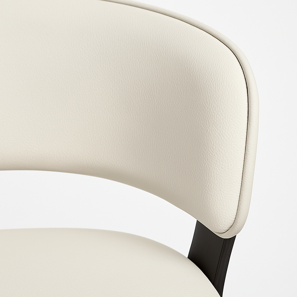 Creamy White Faux Leather Dining Chairs (Set of 2)