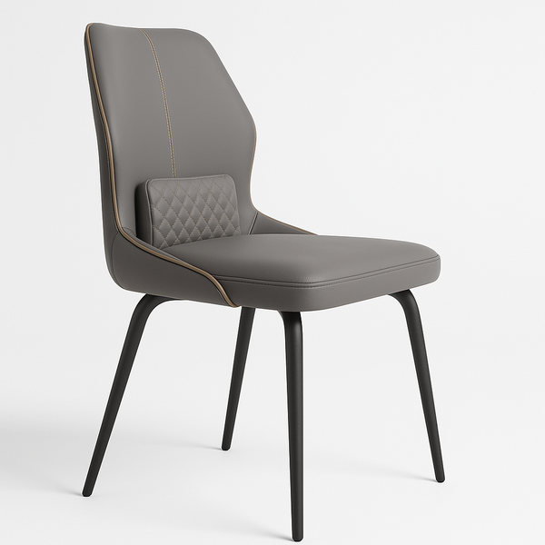 Grey Upholstered Dining Chairs (Set of 2)