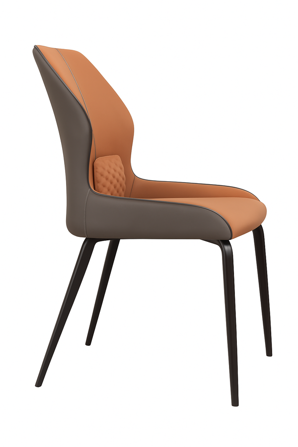 Tan Upholstered Dining Chairs (Set of 2)
