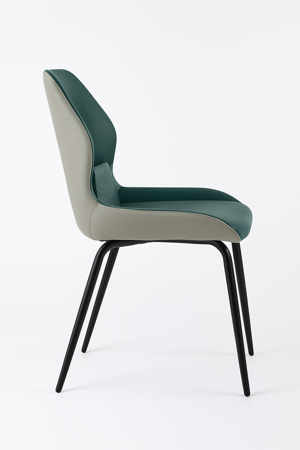 Teal Upholstered Dining Chairs (Set of 2)