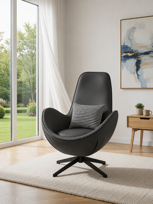 Modern Luxury Swivel Lounge Chair with Cushion