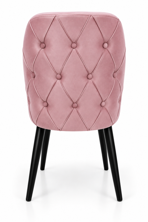 LEJA Dining & Kitchen Chair – Black Metal Legs (Set of 2)