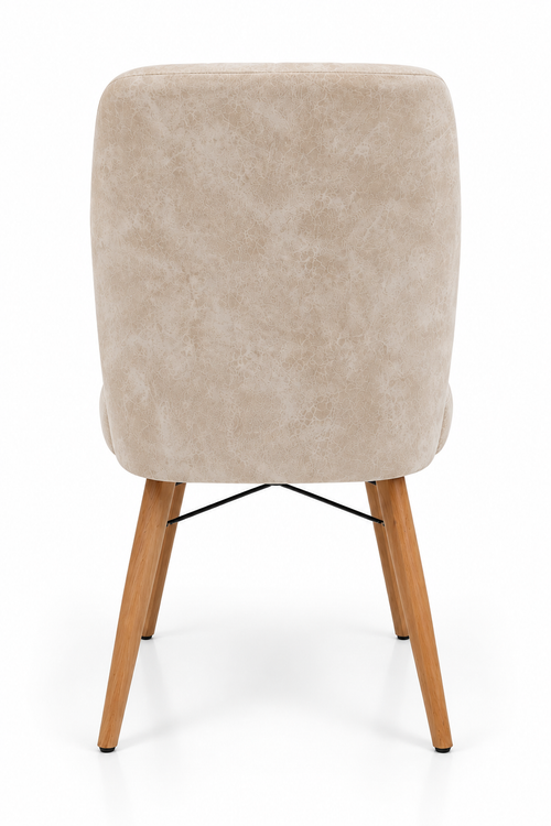 VERA Dining Chairs - Anthracite / Cream (Set of 2)