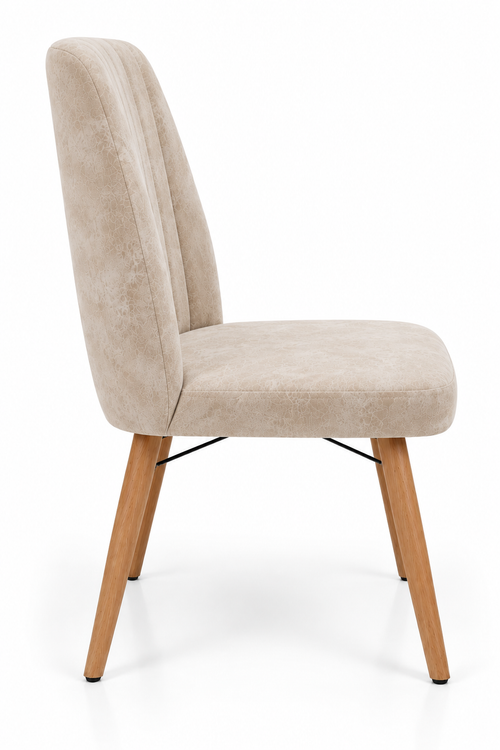 VERA Dining Chairs - Anthracite / Cream (Set of 2)