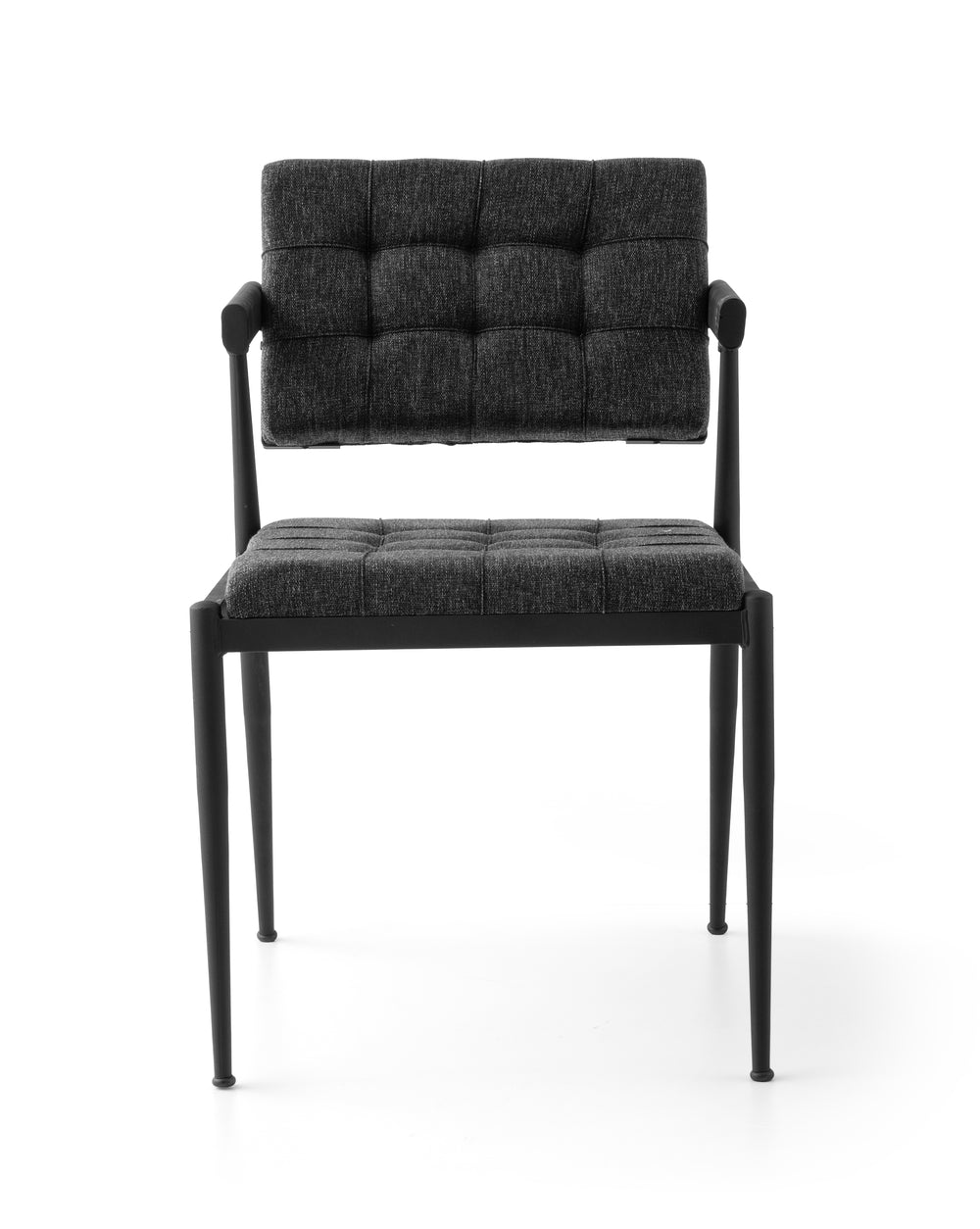 Upholstered Armchair with Metal Frame