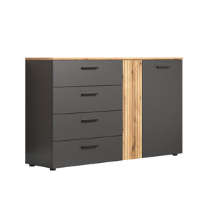Esteban Chest in Anthracite / Coast Evoke Oak Finish