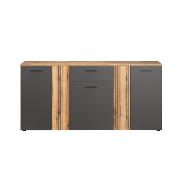 Esteban Chest – Anthracite & Coast Evoke Oak Melamine