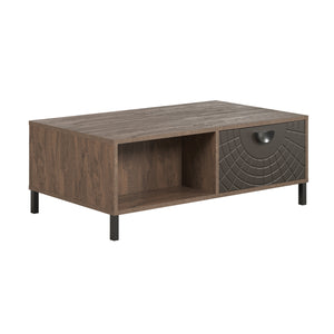 Fusion Coffee Table – Rusty Flow with Pearl Bronze Accent