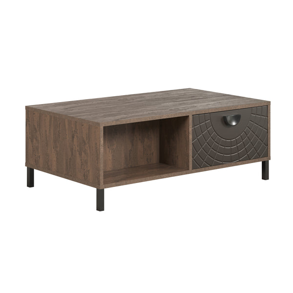 Fusion Coffee Table – Rusty Flow with Pearl Bronze Accent