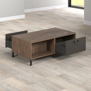 Fusion Coffee Table – Rusty Flow with Pearl Bronze Accent