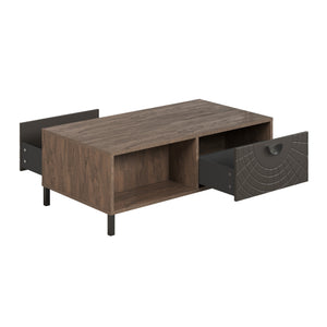 Fusion Coffee Table – Rusty Flow with Pearl Bronze Accent