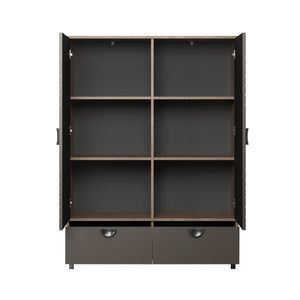 Fusion – High Cabinet in Rusty Flow Melamine / Pearl Bronze Finish