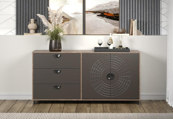 Fusion Rusty Flow Sideboard in Pearl Bronze
