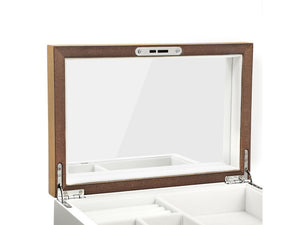 3-Tier Lockable Jewellery Box with Mirror & 2 Drawers - Karrari